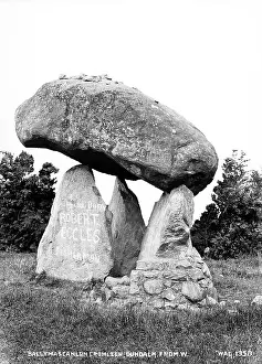 Cromlech: Ballymascanlan, Cromlech, Dundalk from W