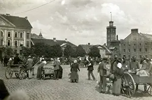 Landeswehr: Baltic market square, 1919