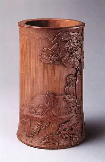 Incense: Bamboo Brush-Holder