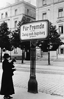 Immigration: Ban on moving to Augsburg, 1919