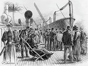 Voyager: Band aboard a ship, around 1870