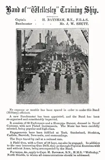 Tyneside: Band Advertisement, Training Ship Wellesley, North Shields