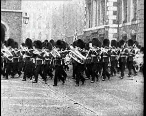 Guardsmen: Band of the Guardsmen Marching By St James Palace