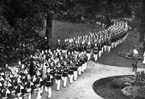Baritone: Band of the Prussian Guards Regiment, around 1900
