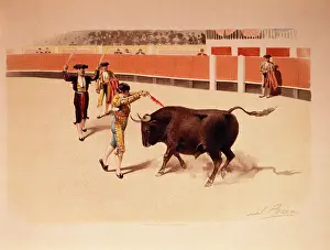 Nikolsky: Banderillear al Cuarteo - Bull Fighting
