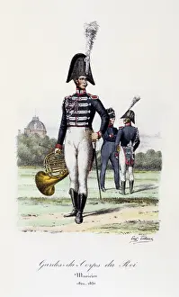 Histoire: Bandsmen of the Royal Guard, 1820-1830. From