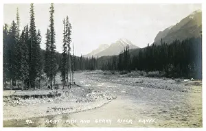 Banff: Banff, Alberta, Canada - Goat Mountain and Spray River