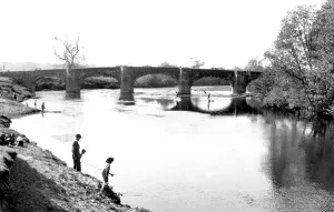 Coed: Bangor-Is-Coed, the River and the Bridge c1955