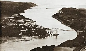 Telford: Bangor - looking down the Menai Straits