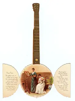 Frets: Banjo on a Victorian New Year scrap