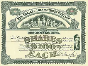 Goddesses: Bank Stock Certificate