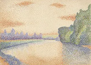 Pointillism: The Banks of the Marne at Dawn