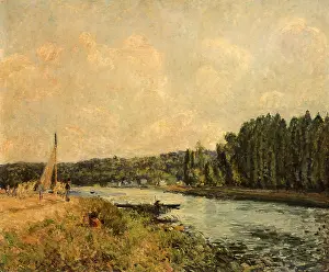 Oise: The Banks of the Oise, by Alfred Sisley