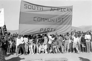 Cradock: The banned SACP banner displayed at the funeral of