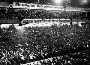 Demand: Banner saying We don't want to be a nation