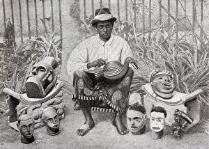 Equatorial: Bantu craftsman of Douala, Cameroon, Central West Africa