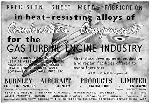Fabrications: BAP Burnley Aircraft Products. Precision