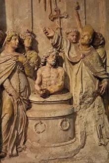 Remi: Baptism altarpiece, Basilique Saint Remi, Reims, France