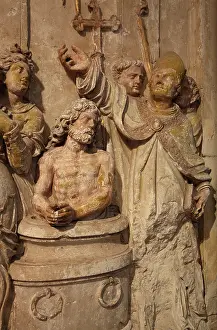 Remi: Baptism altarpiece, Basilique Saint Remi, Reims, France