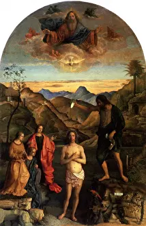 Baptized: Baptism of Christ, by Bellini