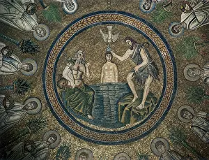 Fondazione Alinari Per La Fotografia: The Baptism of Christ, mosaic