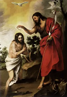 Bartolome: Baptism of Christ, by Murillo