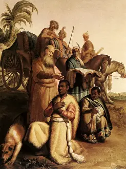 Eunuch: The Baptism of the Eunuch, by Rembrandt