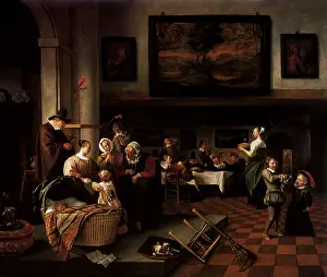 Steen: Baptism, by Jan Steen