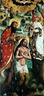 Allgaeu: Baptism of Jesus Christ by John, 1490