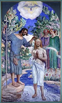 Allgaeu: Baptism of Jesus Christ by John