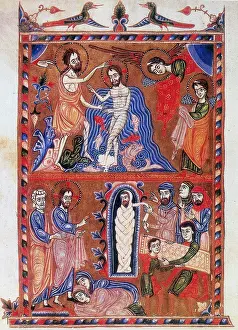 Baptism: Baptism of Jesus by St John the Baptist (top)