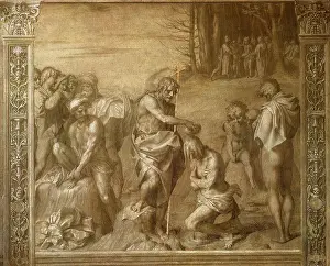 1517: Baptism of the Multitude, by Andrea del Sarto
