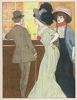 Chats: THREE AT THE BAR 1908
