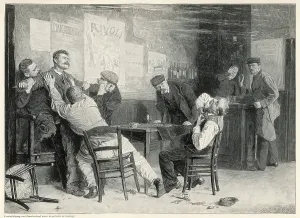 Stabbed: BAR BRAWL/1890S/MEN
