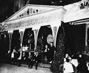 Festivity: Bar at a carnival in Munich, 1891