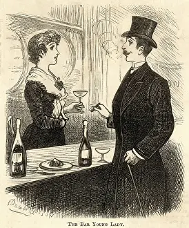 Handlebar: BAR LADY AND CUSTOMER