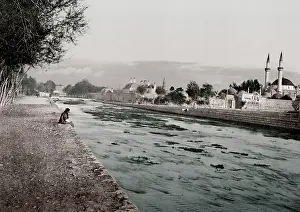 Barada: Barada river, city of Damascus Syria