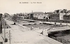 Damascus: Barada river in Damascus, Syria