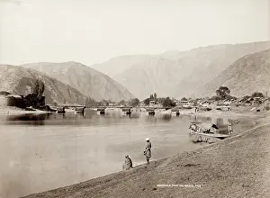 Downstream: Baramulla, on the Jhelum River, Kashmir, India