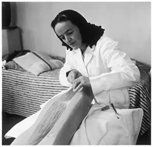 Sculpting: BARBARA HEPWORTH, British sculptor