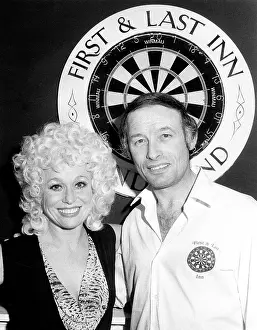 Sennen: Barbara Windsor at Darts Marathon, Cornwall