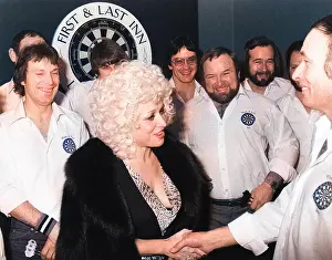Andrew Besley: Barbara Windsor at Darts Marathon, Cornwall