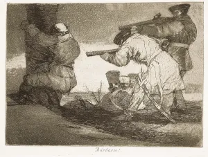 Barbarians: Barbarians!. Plate 38 of The Disasters of War