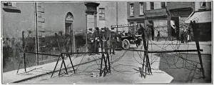 Sep20: Barbed wire barricades in Belfast