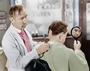 Mustaches: Barber shaving off too much hair