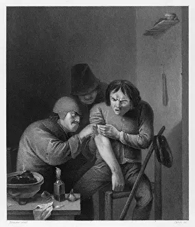 Treating: BARBER-SURGEON AT WORK