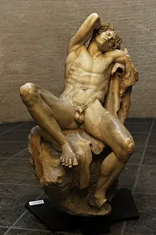 Faun: Barberini Faun. A sleeping satyr. About 220 BC. Greek baroq