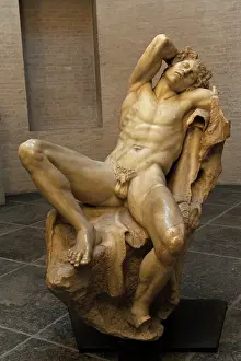 Faun: Barberini Faun. A sleeping satyr. About 220 BC. Greek baroq