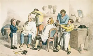 Lanzedelli: In a barber?s shop