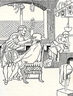 Hairdresser: A barber?s shop